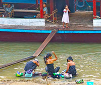 Myanmar - Women Bathing
