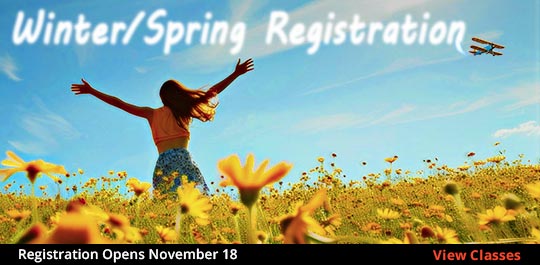 Winter-Spring 2025 Registration opens November 18