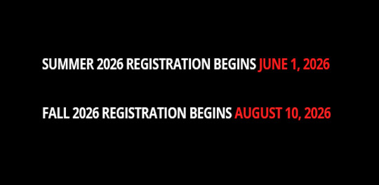 SUMMER-FALL Registration opens soon!
